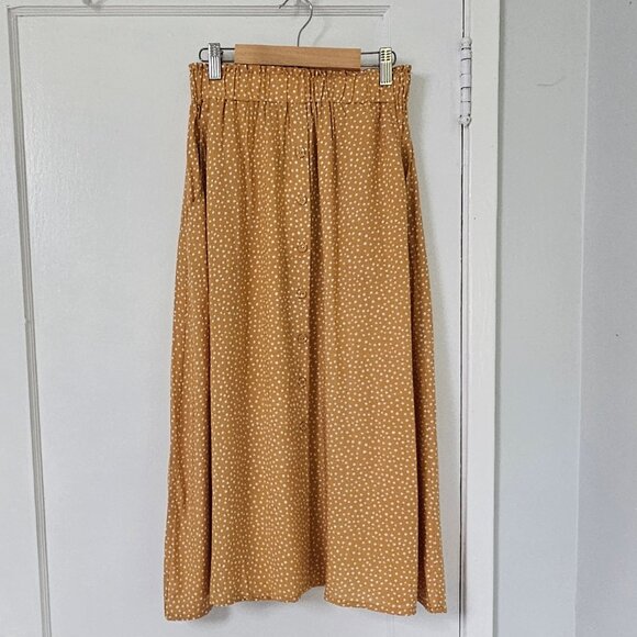 *NWT* Fig Clothing Ravenna Skirt - Dotty Amber - XS - Picture 1 of 4